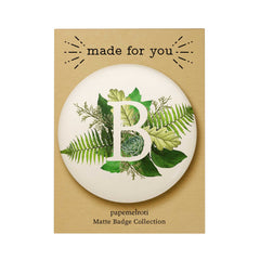 Botanical Monogram Badge
