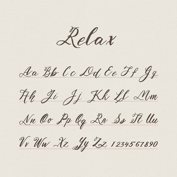 Relax, Free Calligraphy Font
