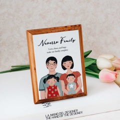 You, Me, and Family Personalized Desk Plaque