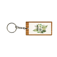 Botanical Monogram Keychain