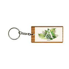 Botanical Monogram Keychain