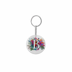 Burst of Colors Round Keychain