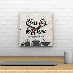 Bless This Kitchen Clock