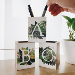Botanical Monogram Penholder