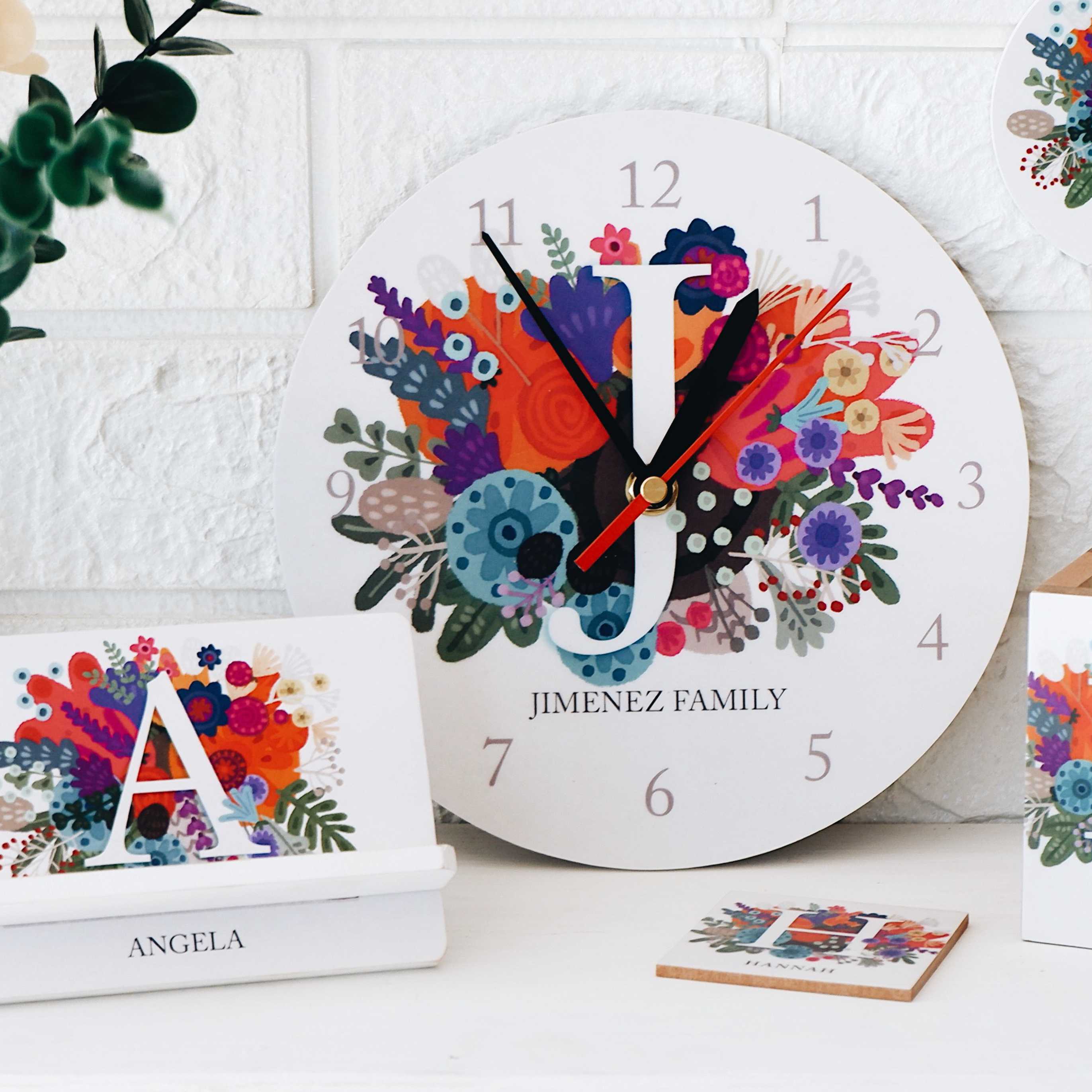 Burst of Colors Clock