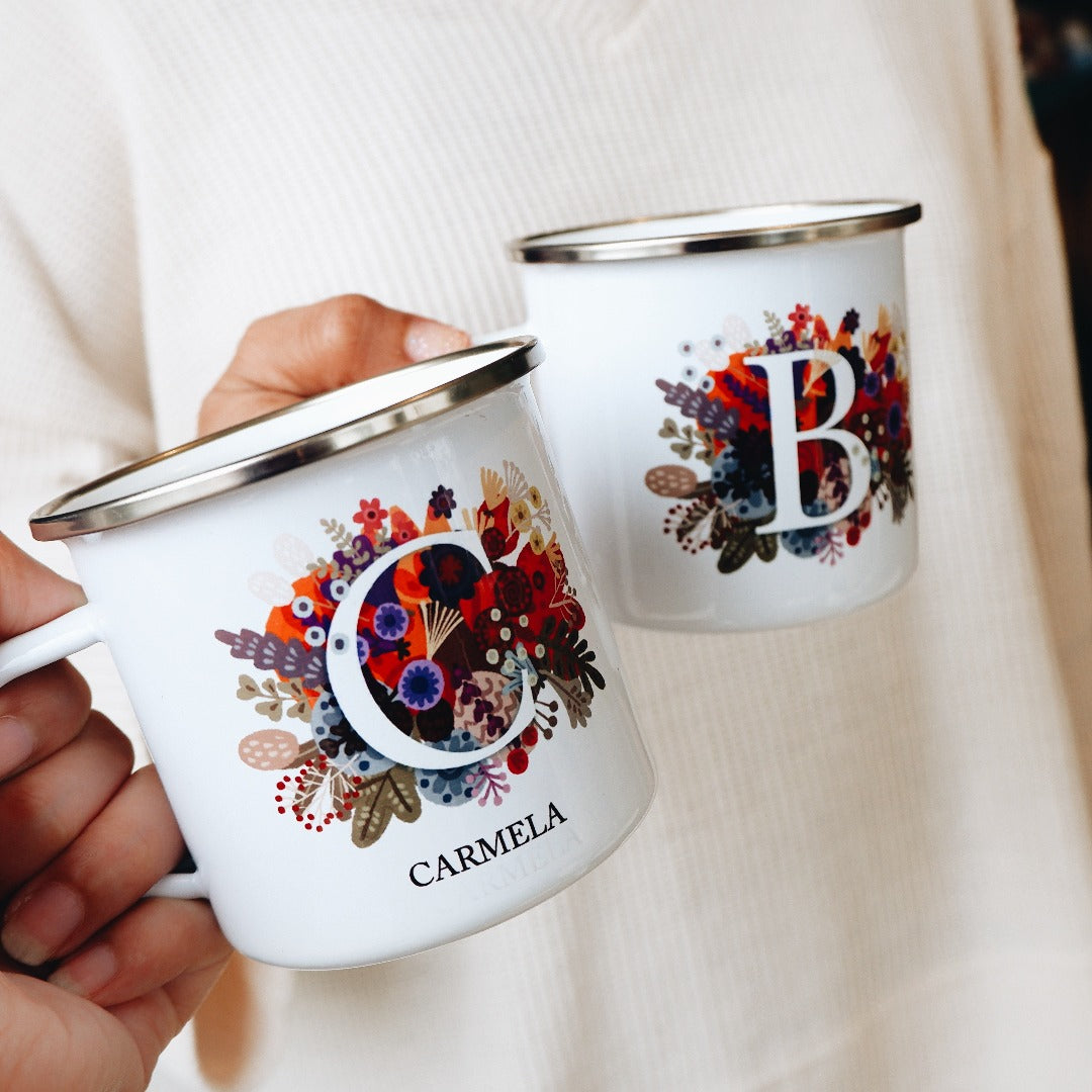 Burst of Colors Enamel Mug