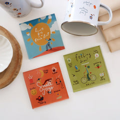 Dear Me Glass Coaster