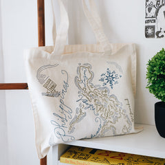 Philippine Map Canvas Bag