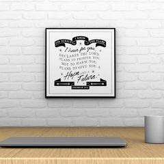 For Surely I Know the Plans Decoposter