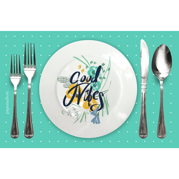Good Vibes Printable Party Placemat Digital Download papemelroti
