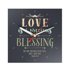 Love Is a Precious Blessing Clock