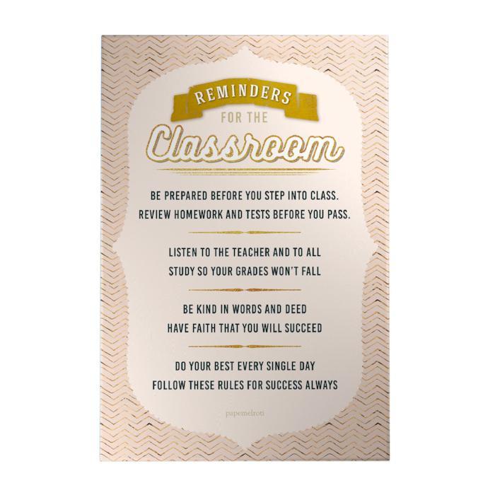Reminders for the Classroom Small Decoposter