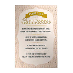Reminders for the Classroom Small Decoposter