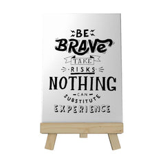 Be Brave Take Risks Decoposter