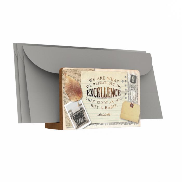 We Are What We Repeatedly Do Letter Holder