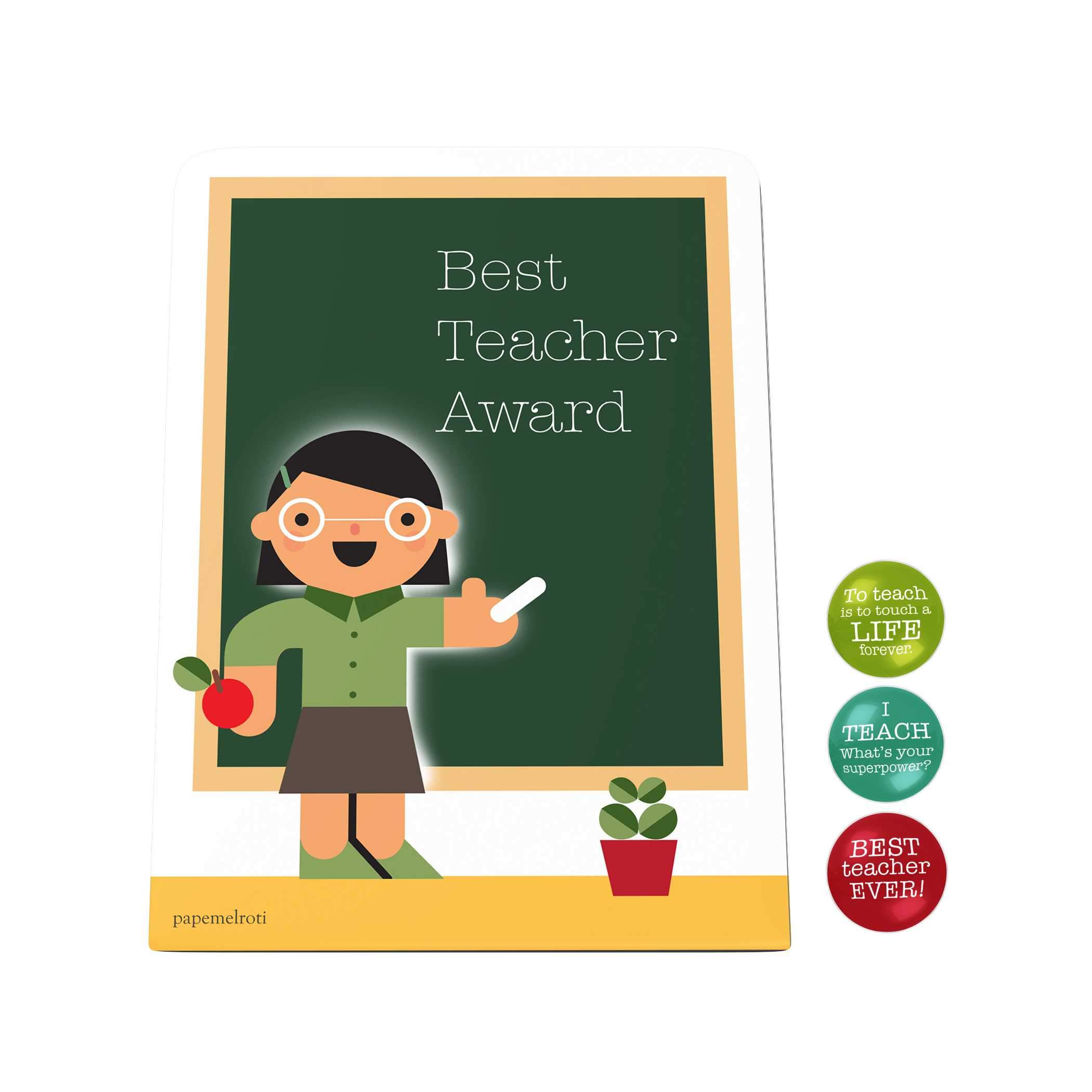 Best Teacher Award Desk Magnet Board