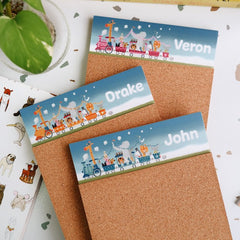 Kinder Animals Personalized Corkboard