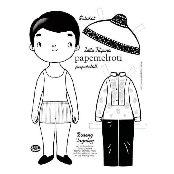 Man Paper Doll Template