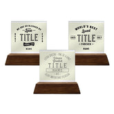 Personalized Mini Glass Plaque