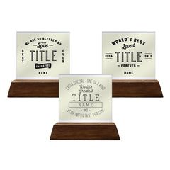 Personalized Mini Glass Plaque