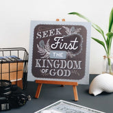 Words That Inspire Decoposter: Seek First The Kingdom Of God