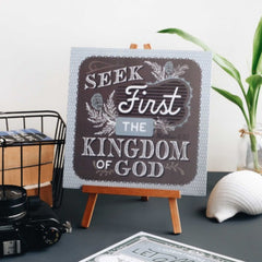 Words That Inspire Decoposter: Seek First The Kingdom Of God
