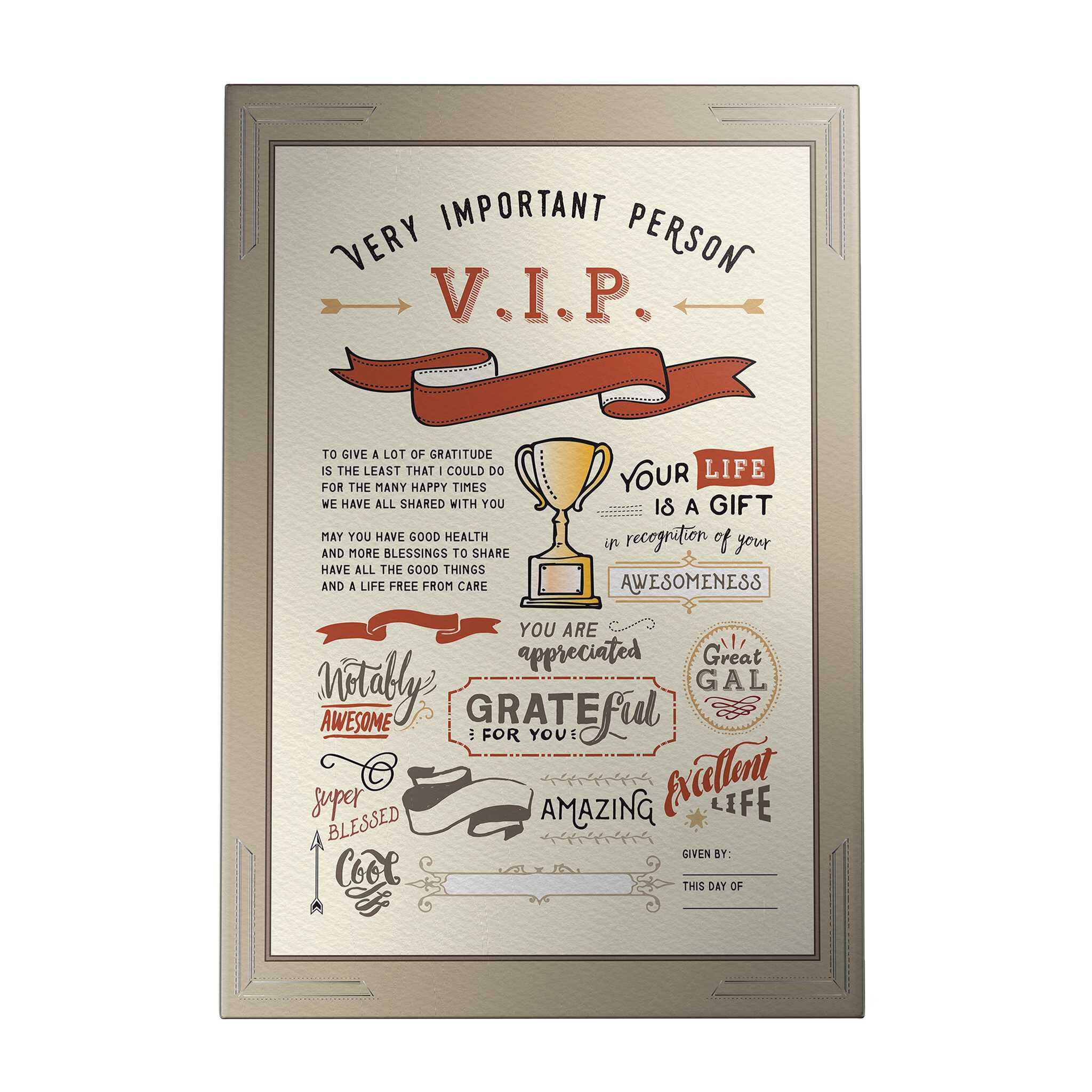 VIP You are Appreciated Decoposter