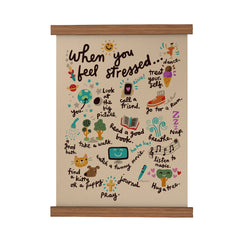 When You Feel Stressed Scroll Poster