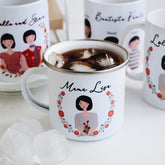 You, Me, and Family Personalized Enamel Mug