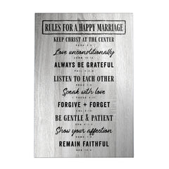 Rules for a Happy Marriage Decoposter: Gray