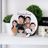 You, Me, and Family Personalized Clock