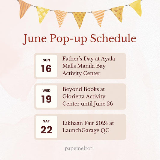 June Pop-up Schedule