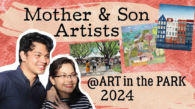 Mother and Son Artists at Art in the Park 2024