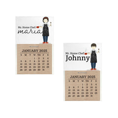 2025 Characters Personalized Desk Calendar