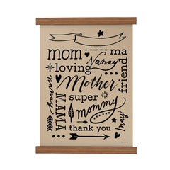 Mother Personalized Scroll Poster