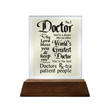 No.1 Doctor Glass Plaque