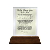 To Our Ninang As We Wed Personalized Glass Plaque