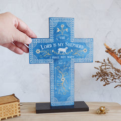 Standing Deco Cross: The Lord Is My Shepherd