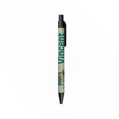 Personalized Kinder Animals Black Ballpen