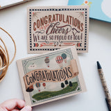 Thank You Congratulations Greeting Card [CLEARANCE]