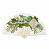 Personalized Wedding Fan: Botanical