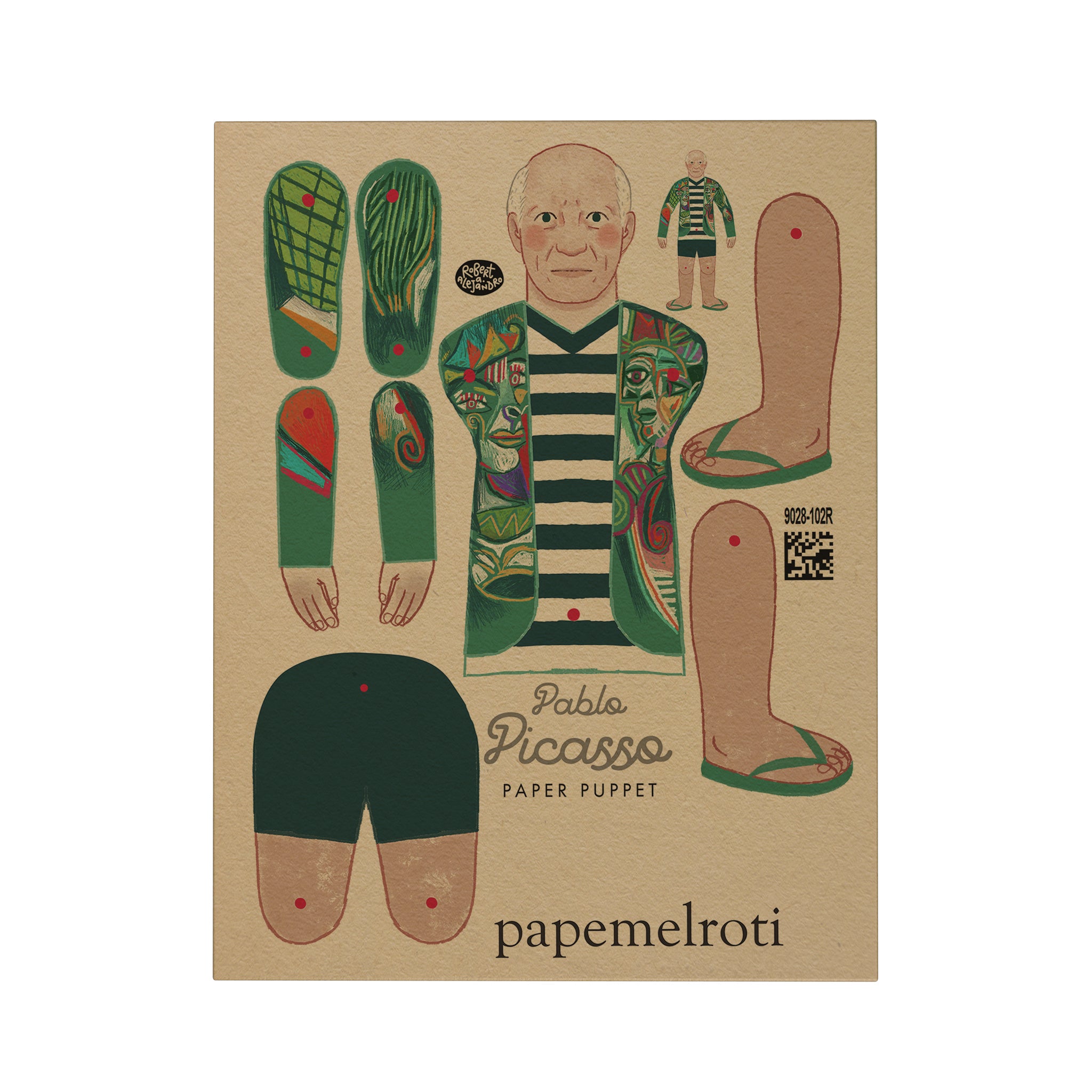 Original Articulated Paper Puppet | papemelroti