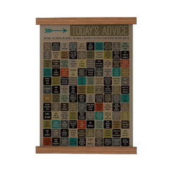 Today's Advice Scroll Poster