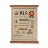 VIP Seal of Approval Scroll Poster