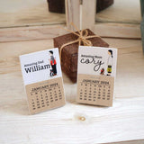 Characters Personalized Desk Calendar 2024