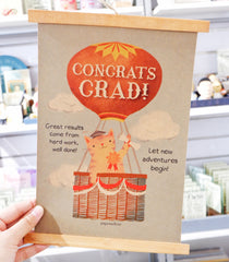 Congrats Grad Scroll Poster