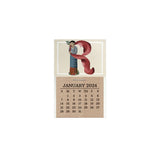Letras Y Figuras Desk Calendar 2024