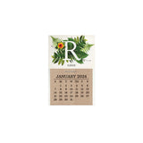 Botanical Monogram Desk Calendar