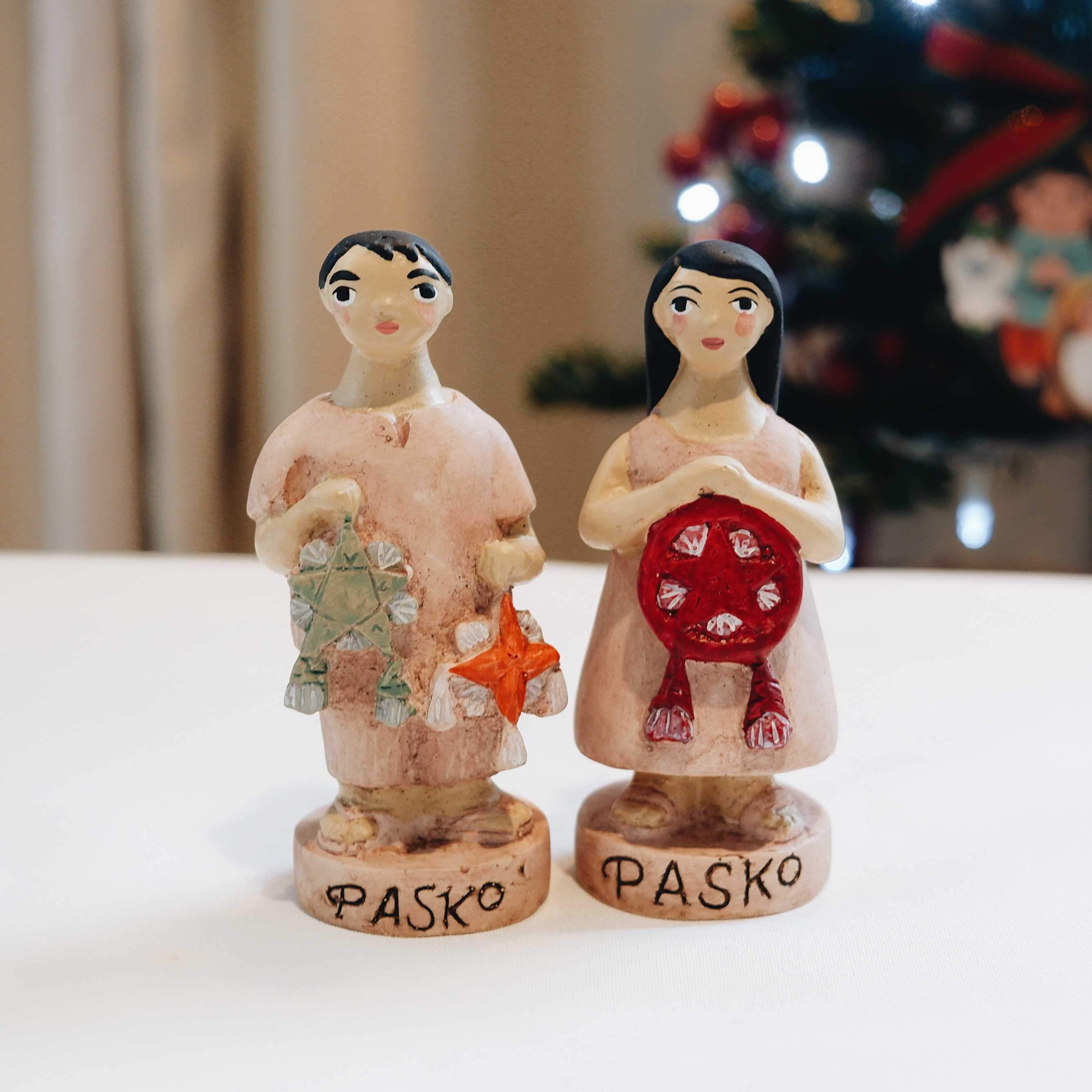 Filipiniana Couple with Parol Figurine