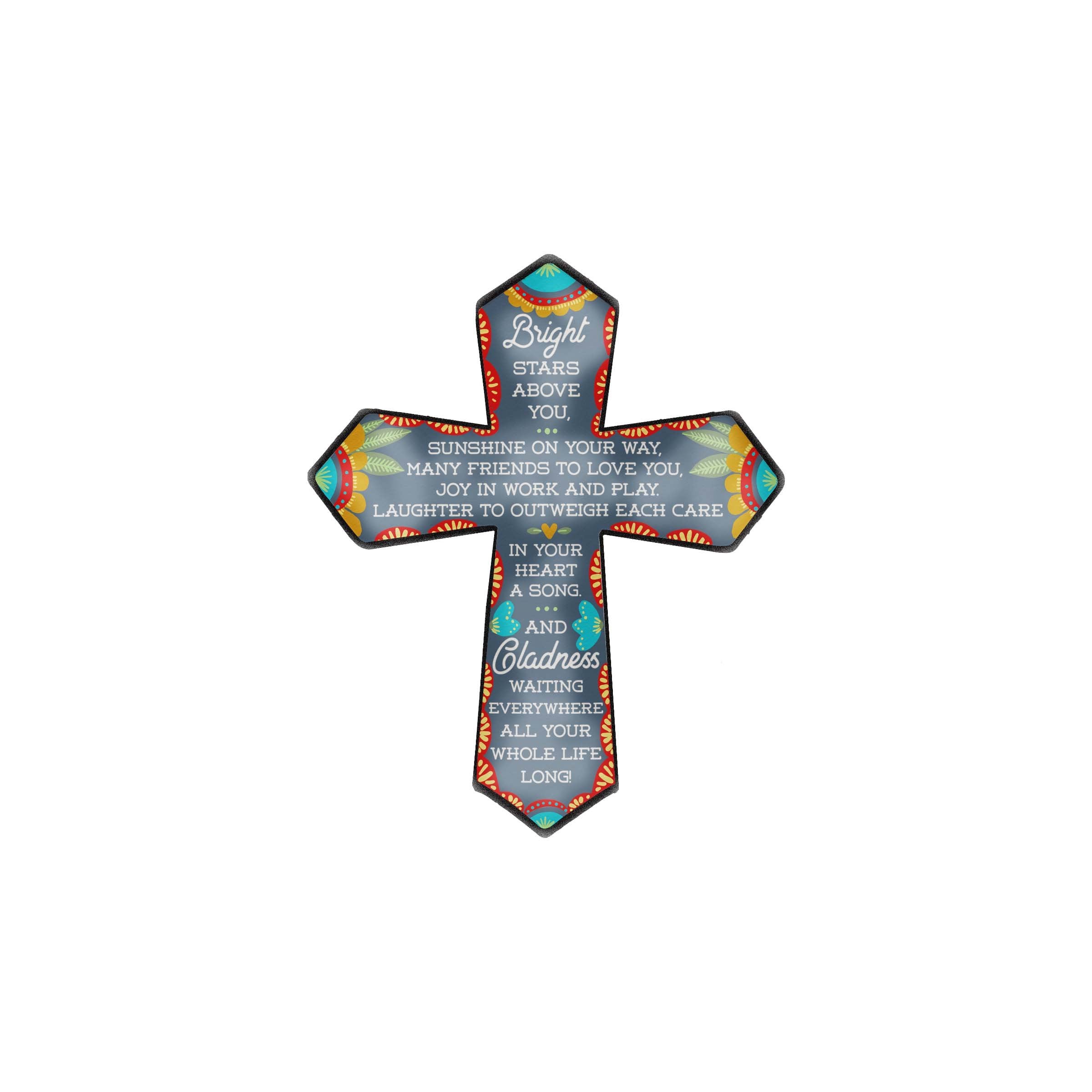Bright Stars Above You Resin Cross